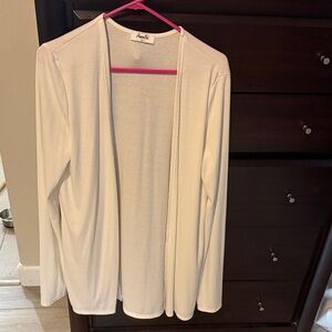 Amalli Talli Cream Open Front Cardigan